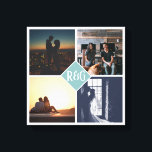 Impressão Em Tela 4 Colagem de Fotografias Monograma<br><div class="desc">4 Colagem de Fotografias Monogramas criada por você,  arte personalizada de parede - Impressão de Tela de Ricaso - adicione suas próprias fotografias e texto a esta canvas de excelente</div>