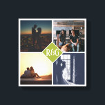 Impressão Em Tela 4 Colagem de Fotografias Monograma<br><div class="desc">4 Colagem de Fotografias Monogramas criada por você,  arte personalizada de parede - Impressão de Tela de Ricaso - adicione suas próprias fotografias e texto a esta canvas de excelente</div>