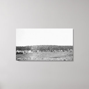 Impressão Em Tela 4 de julho Jogo de Baseball