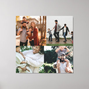 Impressão Em Tela 4 Foto Personalizada Colagem Personalizada