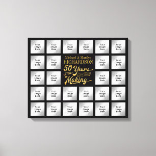 Impressão Em Tela 50 anos de colagem de fotos no FAZER