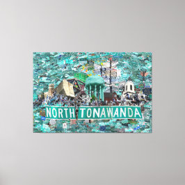 Impressão Em Tela 59,26" x 40,00 Tela Esticada - Ruas de NT