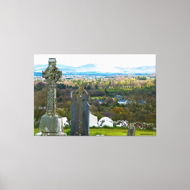 Impressão em tela 60 x40 Cemitério Old Kilcullen (Frente)