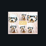 Impressão Em Tela 6 Nome da Colagem de Fotos Minimalista - Pode Edit<br><div class="desc">Use suas fotos do Instagram quadradas para obter os melhores resultados! PARA ALTERAR O PLANO DE FUNDO - clique na área de personalização ou design avançada e escolha uma cor no selecionador de cores. Uma maneira artística de mostrar seus melhores fotos de compartilhamento de fotos.</div>