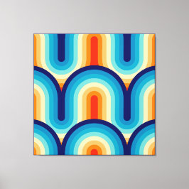 Impressão Em Tela 70s Rainbow Curves