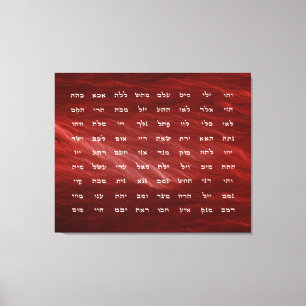 Impressão Em Tela 72 nomes da arte da meditação do deus