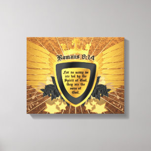 Impressão Em Tela 8:14 Dourado dos romanos, filhos do deus