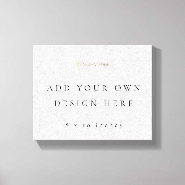 Impressão Em Tela 8 x 10 polegadas (Frente)