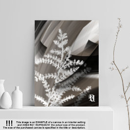 Impressão Em Tela 8x10" Terra’s Tender Whisper Abstract Brown Flower