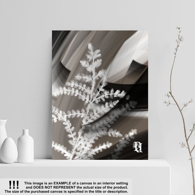 Impressão Em Tela 8x10" Terra’s Tender Whisper Abstract Brown Flower (Criador carregado)