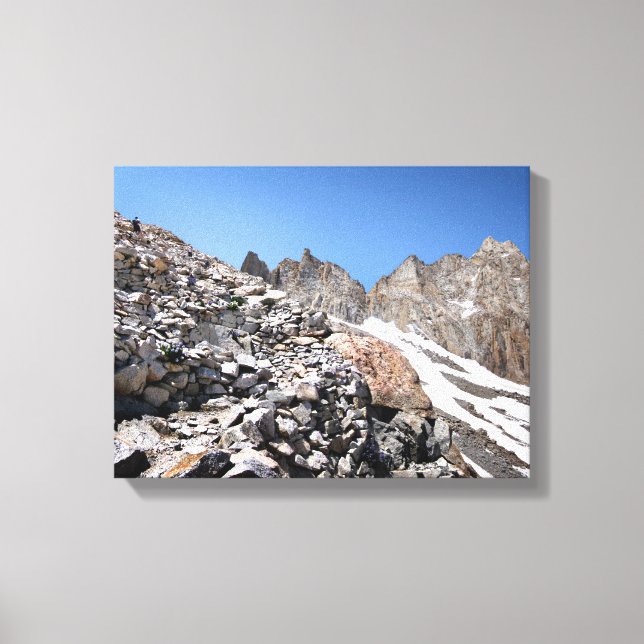 Impressão Em Tela 99 ou 87 Switchbacks para o Mt Whitney 2 (Frente)