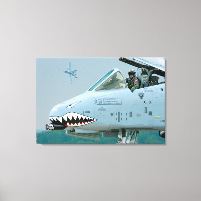 Impressão Em Tela A-10C THunderBOLT II 24x36 (Frente)