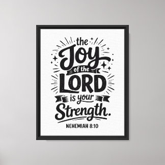 Impressão Em Tela A Alegria do Senhor: Neemias 8:10