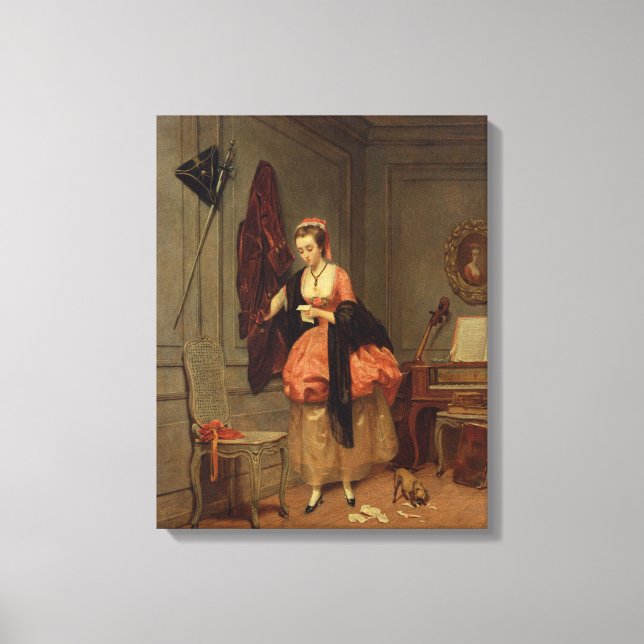 Impressão Em Tela A Amada Senhora, 1846 (Frente)