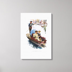 Impressão Em Tela A americana na Itália por Harrison Fisher