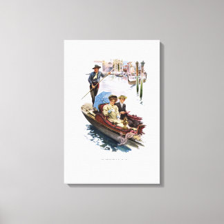 Impressão Em Tela A americana na Itália por Harrison Fisher