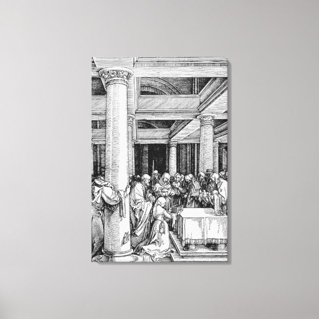 Impressão Em Tela A Apresentação no Templo, c.1503/4 (Frente)