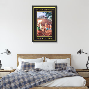 Impressão Em Tela A Arca de Noah Construindo a Nave Gênesis 6