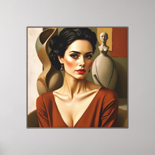 Impressão Em Tela A Arte Entre Nós - Retrato Colorido