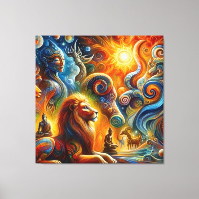 Impressão Em Tela A arte espiritual (Frente)