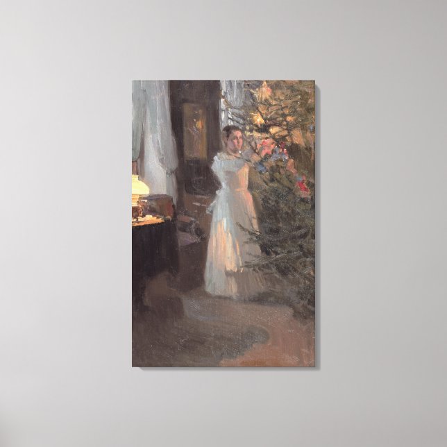 Impressão Em Tela A Árvore de Natal, 1910 (Frente)