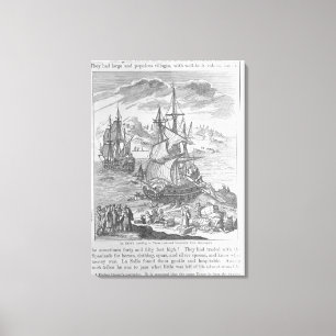 Impressão Em Tela A aterragem de Salle do La em Texas