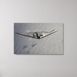 Impressão Em Tela A B-2 Espírito voa sobre o Oceano Pacífico