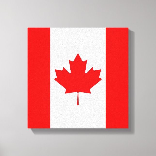 Impressão Em Tela A bandeira canadense, Canadá (Frente)