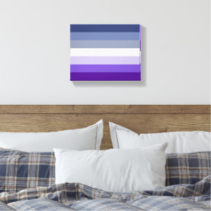 Impressão Em Tela A bandeira do orgulho lésbico butch SlipperyJoe re
