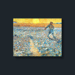 Impressão Em Tela A Bandeja | Vincent van Gogh<br><div class="desc">O Sower (1888), de Vincent van Gogh, é uma poderosa pintura Poste-impressionista que retrata um fazendeiro semeando sementes em um vasto campo sob um céu amarelo radiante. A trabalho de arte reflete a admiração de Van Gogh pelo trabalho rural e seu fascínio pelos ciclos da natureza. A paleta de cores...</div>