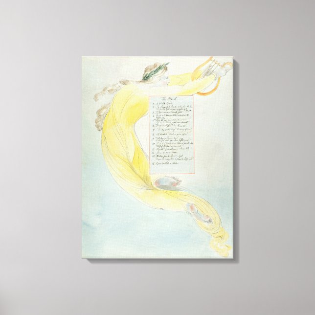 Impressão Em Tela 'A barba', design 52 de 'Poemas de Thomas Gr (Frente)