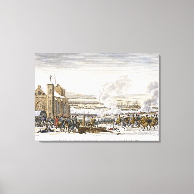 Impressão Em Tela A Batalha de Preussisch-Eylau, 9 de fevereiro de 1 (Frente)