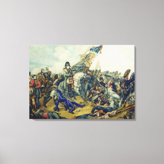 Impressão Em Tela A Batalha de Waterloo em 1815, 1831 (Frente)