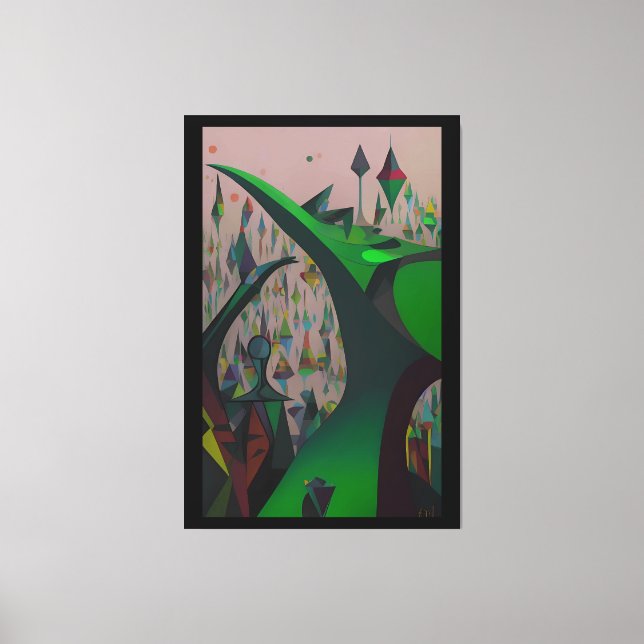 Impressão Em Tela A Beanstalk - Ken Gage Art (Frente)