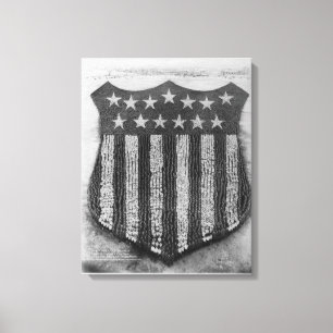 Impressão Em Tela A blindagem humana dos EUA no acampamento/Fort Cus