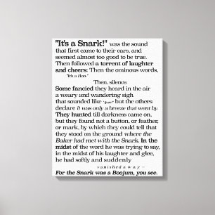 Impressão Em Tela A caça do Snark por Lewis Carroll