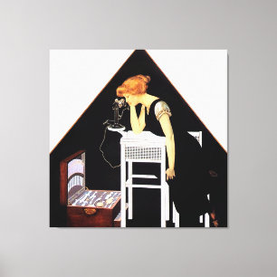 Impressão Em Tela A Caixa de Prata por C Coles Phillips