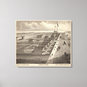 Impressão Em Tela A casa do oceano, aponta agradável, NJ