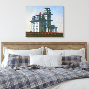 Impressão Em Tela A Casa pelo Caminho de Ferro   Edward Hopper  