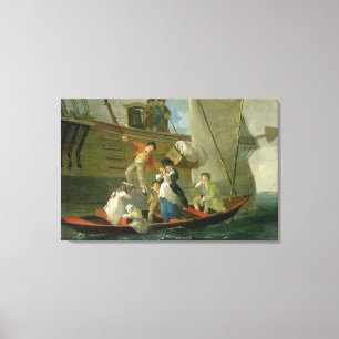 Impressão Em Tela A Casado Sailor's Adieu, c.1800 (óleo no painel)