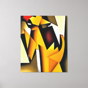 Impressão Em Tela A Cauda A Amarrar A Arte Geométrica Abstrato