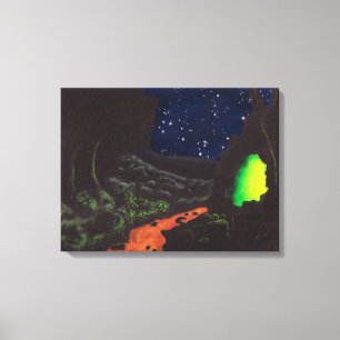 Impressão Em Tela A Caverna Luminescente: Tela Imprime Tamanho Padrã