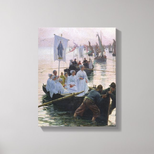 Impressão Em Tela A chegada da procissão de Ruas. (Frente)