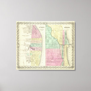 Impressão Em Tela A cidade de St Louis Missouri