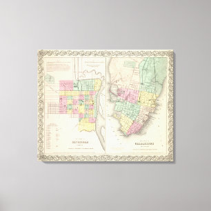 Impressão Em Tela A cidade do savana Geórgia