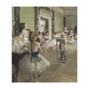 Impressão Em Tela A classe de Balé de Edgar Degas