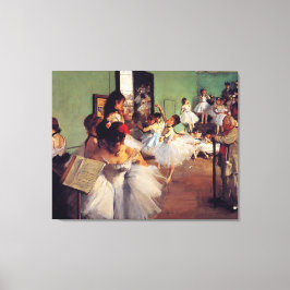 Impressão Em Tela A classe de dança de Edgar Degas