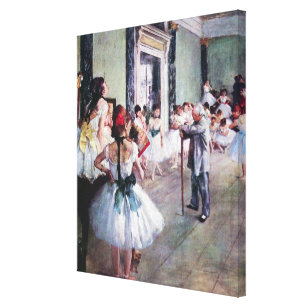 Impressão Em Tela A classe de dança de Edgar Degas, Arte Balé de Vin