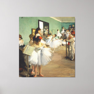 Impressão Em Tela A classe de dança Edgar Degas