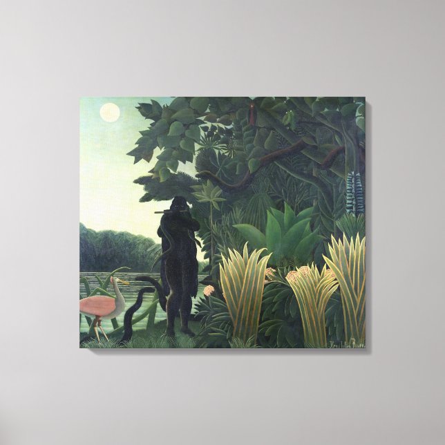 Impressão Em Tela A Cobra Charmer, 1907 (Frente)